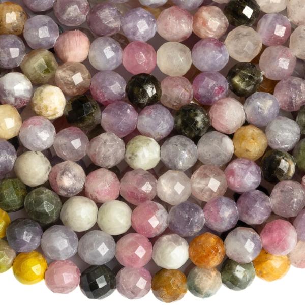 Turmal�n mix farieb kor�lky 4mm br�sen� pol�n�ra