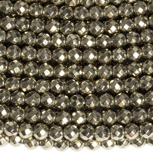 Hematit kor�lky 3mm svetlozlat� br�sen� �n�ra