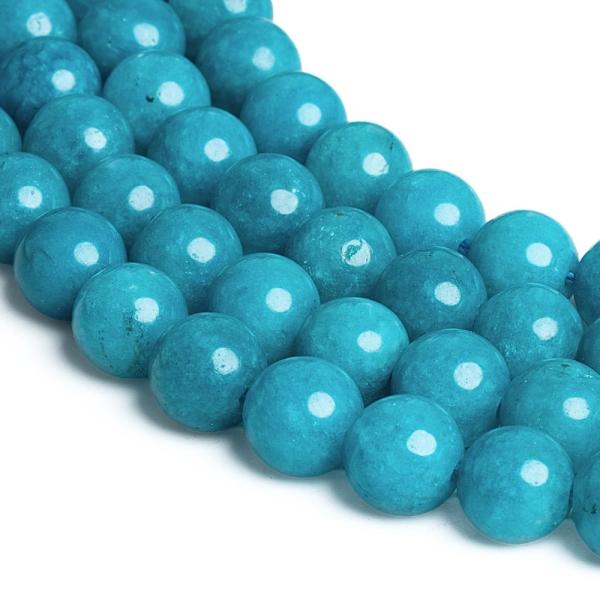 Jadeit kor�lky 8mm imit�cia amazonitu �n�ra