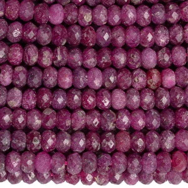 Rub�n kor�lky 4x3mm rondelky br�sen� �n�ra