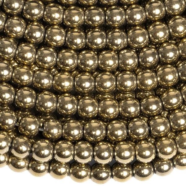 Hematit kor�lky 4mm svetlozlat� �n�ra