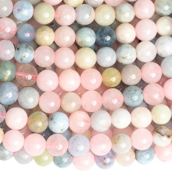 Morganit kor�lky 6mm �n�ra - mix ve�kost�