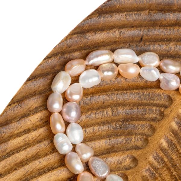 Perly rie�ne kor�lky 8-9mm nugety mix farieb �n�ra