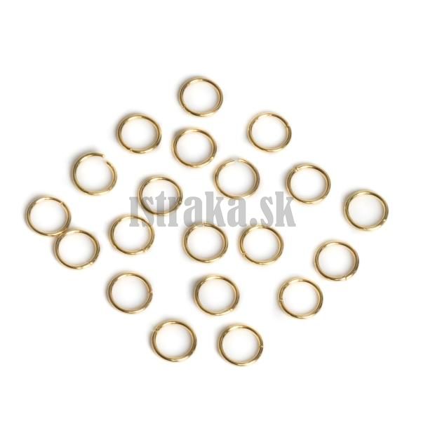 Krky spojovacie 6mm zlat nerez 20 ks