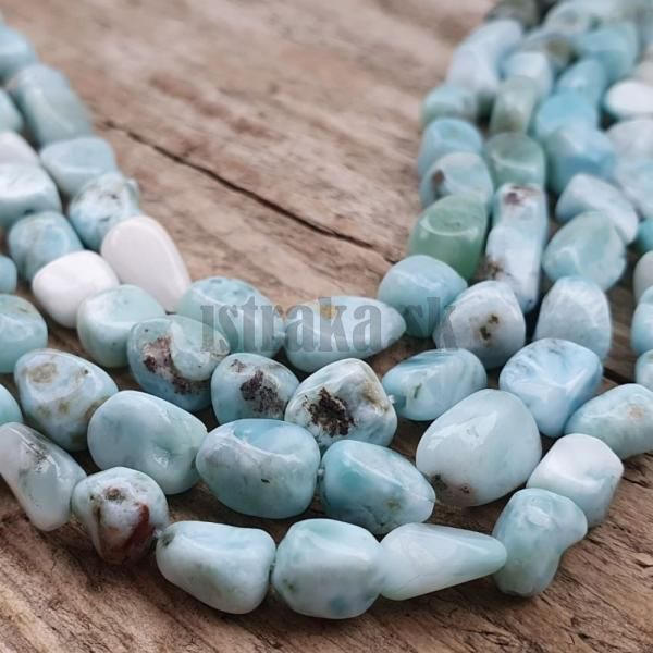 Larimar korlky nugety A kvalita polnra
