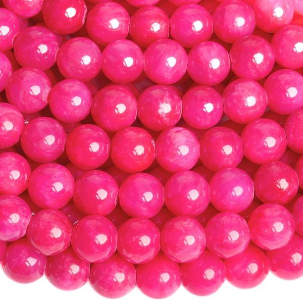 Jadeit kor�lky 8mm koktejlov� �ere��a �n�ra