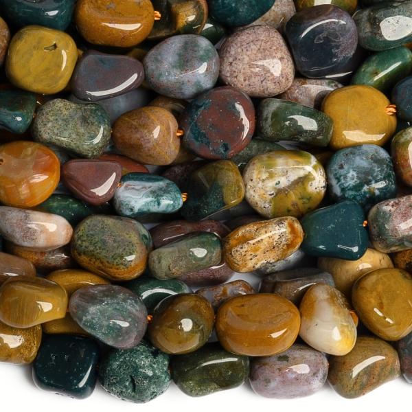 Jaspis oce�nsky kor�lky nugety �n�ra