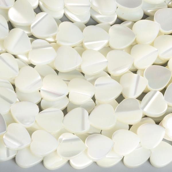 Perle� kor�lky 6mm srdce s pozd�nou dierkou pol�n�ra