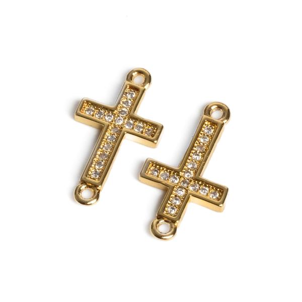 Kr� medzikus men�� zlat� s bielymi zirk�nmi