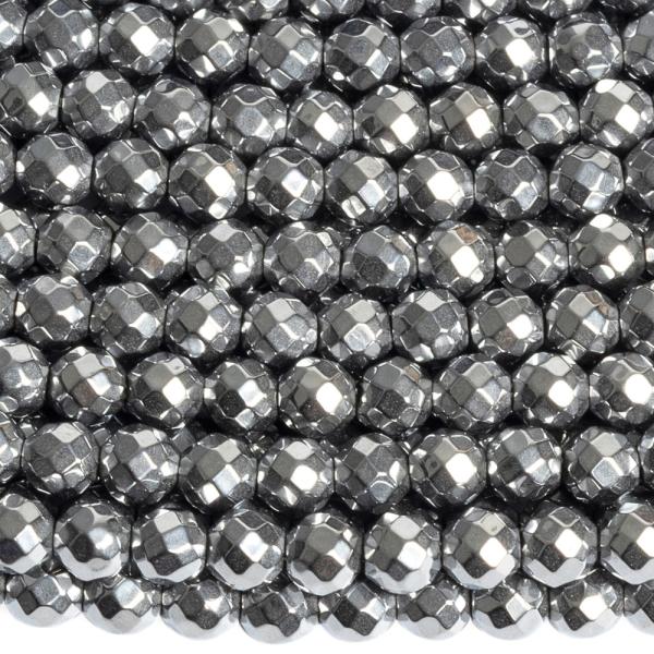 Hematit kor�lky 4mm strieborn� br�sen� �n�ra