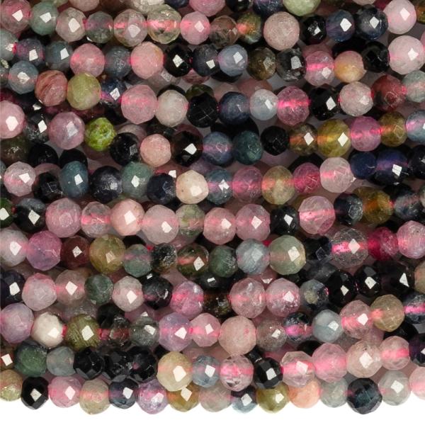 Turmal�n mix farieb kor�lky 2 mm br�sen� �n�ra