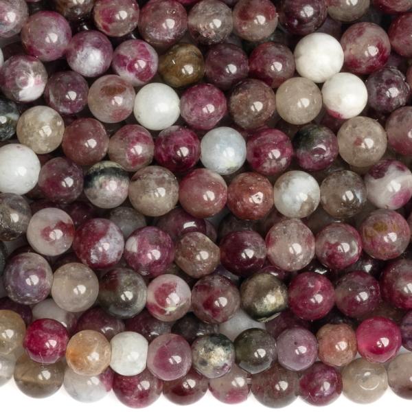 Turmal�n �edofialov� kor�lky 4mm pol�n�ra