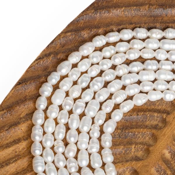 Perly rie�ne kor�lky 4-6 mm podlhovast� �n�ra