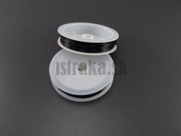 Silon elastický 1mm èierny špulka 4m