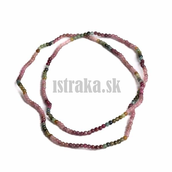 Nhrdelnk-nramok turmaln mix farieb 3mm A kvalita