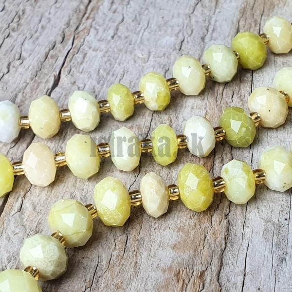 Jadeit Cauliflower korlky 6x10mm rondelky brsen polnra