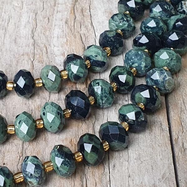 Jaspis kambaba korlky 6x10mm rondelky brsen polnra