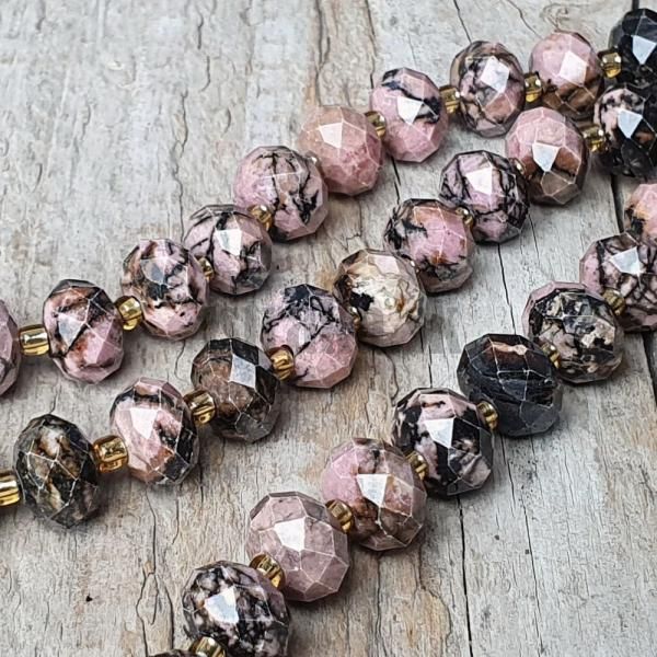 Rodonit mix farieb korlky 6x10mm rondelky brsen polnra