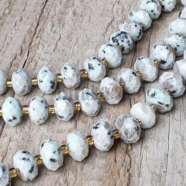 Jaspis kiwi korlky 6x10mm rondelky brsen polnra