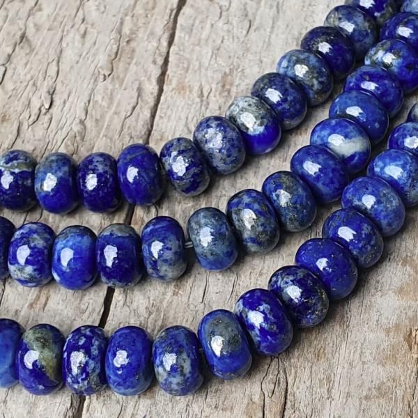 Lapis lazuli korlky 5x8mm tun rondelky polnra
