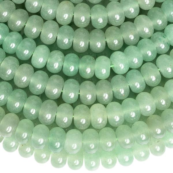 Avantur�n zelen� kor�lky 5x8mm tu�n� rondelky pol�n�ra
