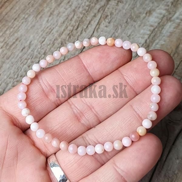 naramok-z-mineralu-opal-ruzovy-4mm-elasticky-leskly-svetloruzovy-baby-pink-hladke-koralky