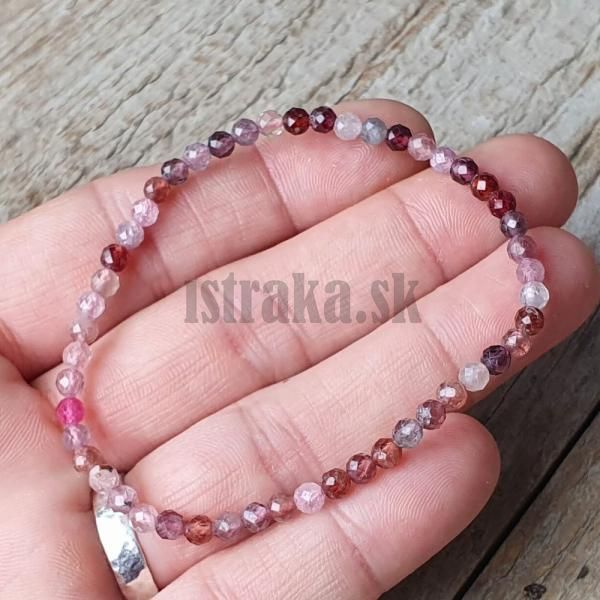 naramok-z-mineralu-spinel-mix-farieb-4mm-bruseny-elasticky-leskly-fazetovane-fialovoruzov