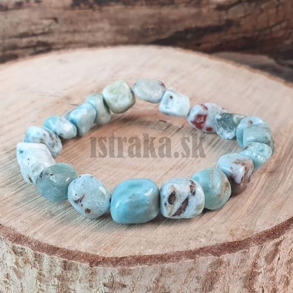 Nramok larimar 10x12mm nepravideln kocky