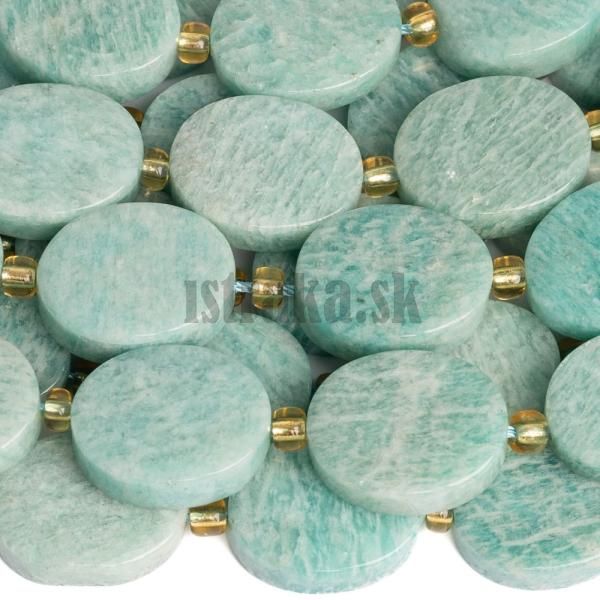 Amazonit korlky 14x18mm ovlne polnra
