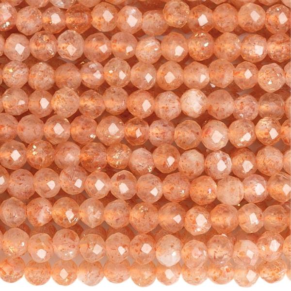 Slne�n� kame� zlat� kor�lky 2,5 mm br�sen� �n�ra