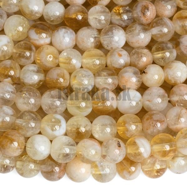 Citrn korlky 6mm polnra