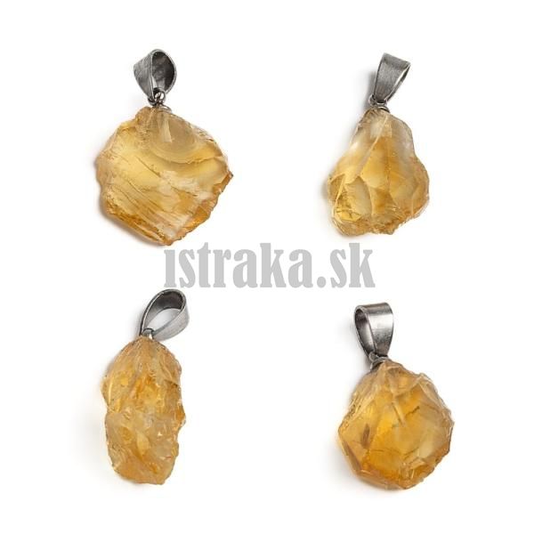 Citrn surov prvesok v so starostriebornou upou z nerezovej ocele
