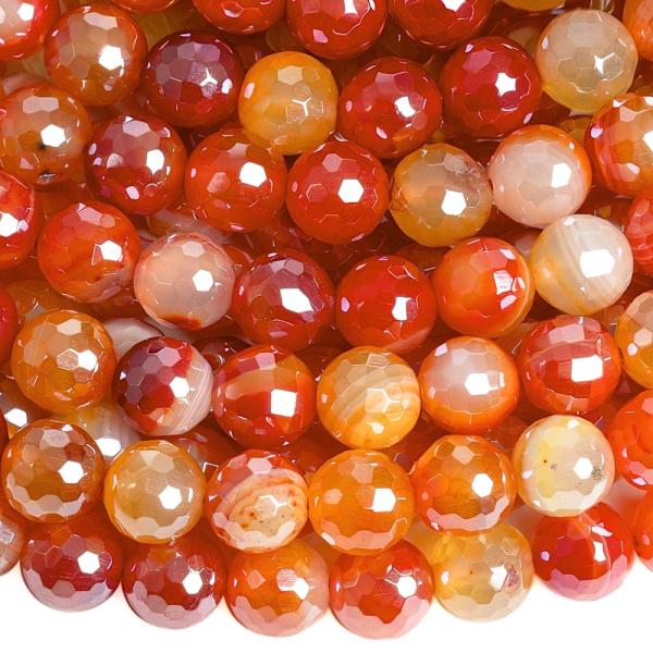 Ach�t krajkov� kor�lky 8mm br�sen� �erven� s pokovom �n�ra