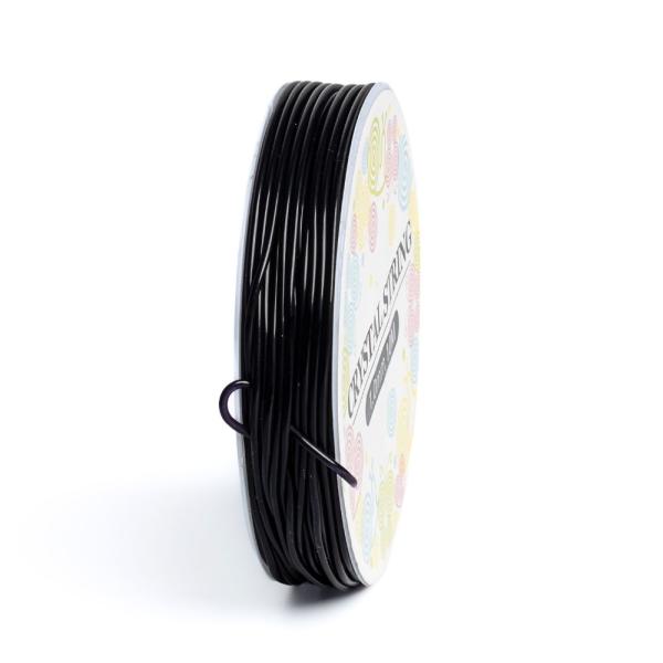 Silon elastick� 1mm �ierny �pulka 10m