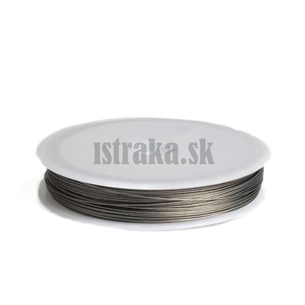 Lanko poplastovan 0,45mm strieborn pulka 50m