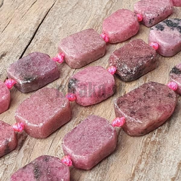 Rodonit Brazlia korlky 10x13mm obdnik polnra