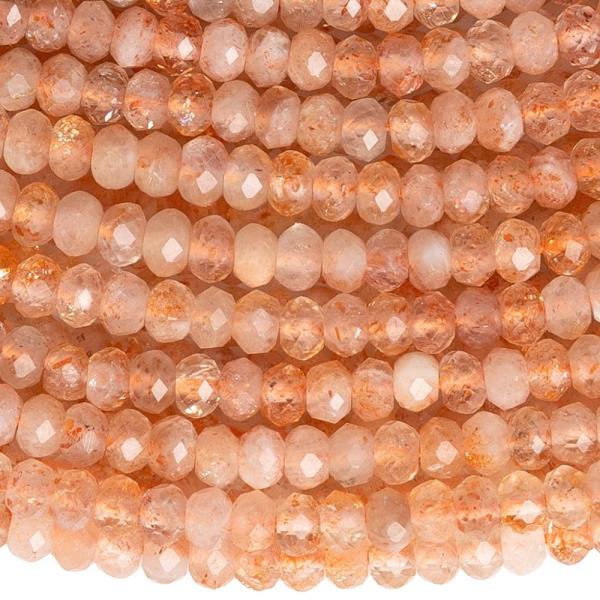 Slne�n� kame� kor�lky 3x2mm rondelky br�sen� �n�ra