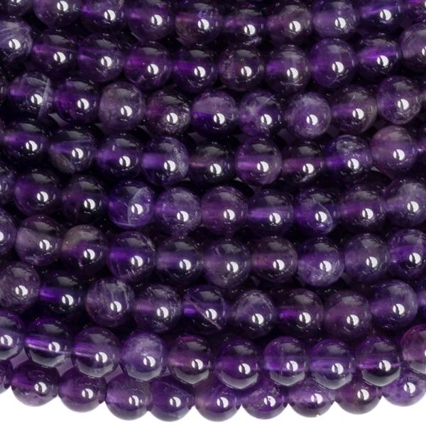 Ametyst kor�lky 4mm �n�ra