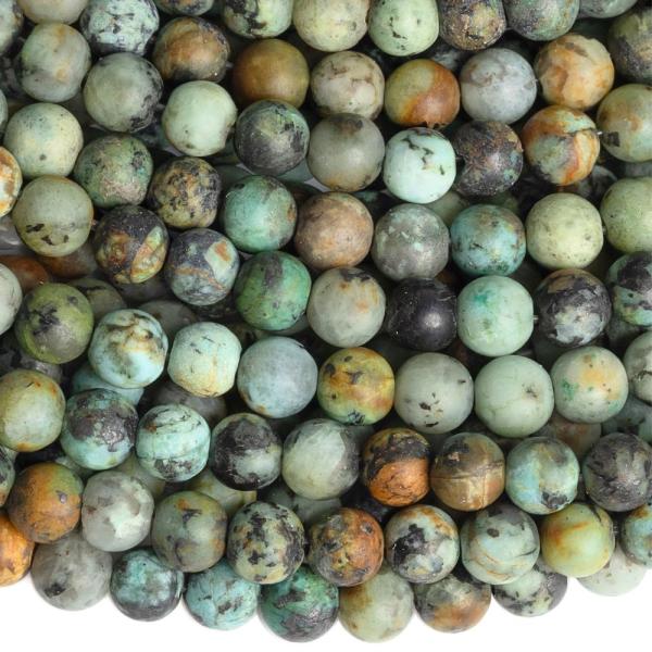 Tyrkys africk� kor�lky 4mm matn� �n�ra