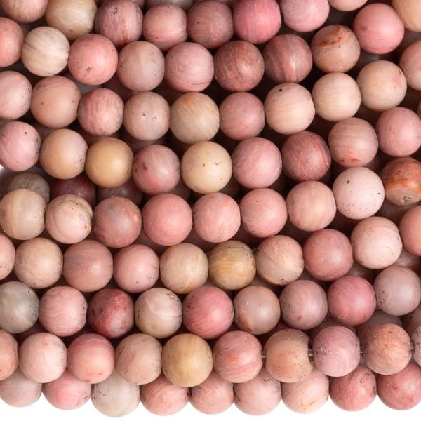 Rodonit kor�lky 4mm matn� �n�ra