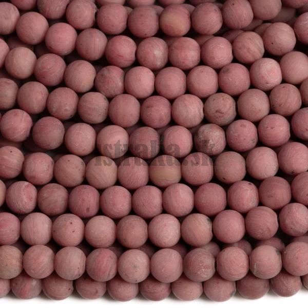 Rodonit korlky 4mm matn tmav nra