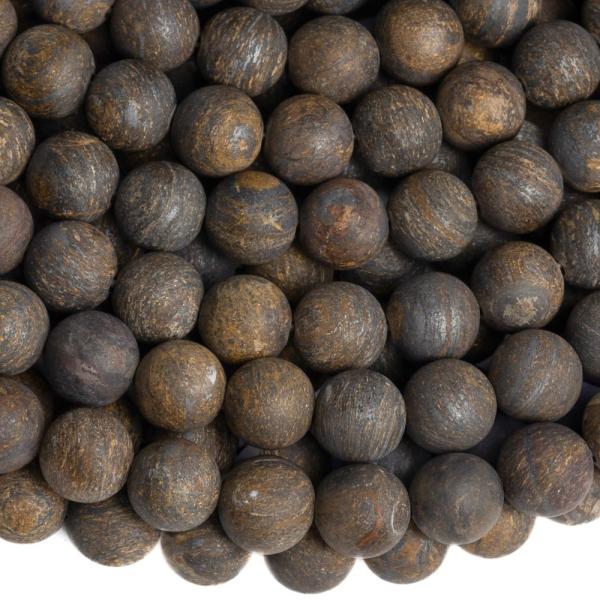 Bronzit kor�lky 8mm matn� �n�ra