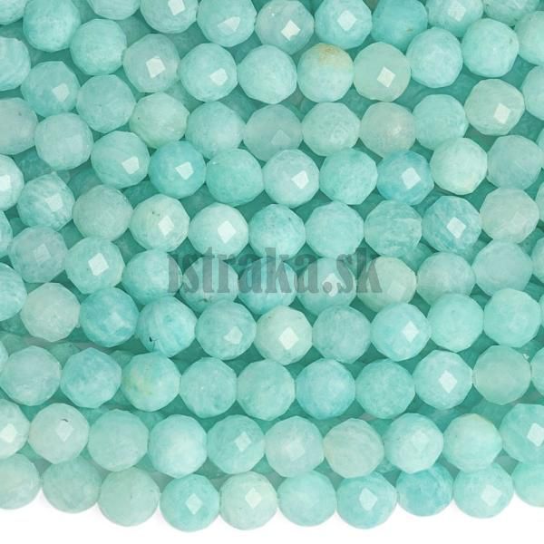 Amazonit korlky 4mm brsen polnra