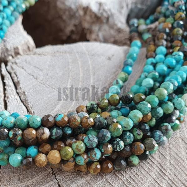 Tyrkys mix farieb korlky 3mm brsen polnra