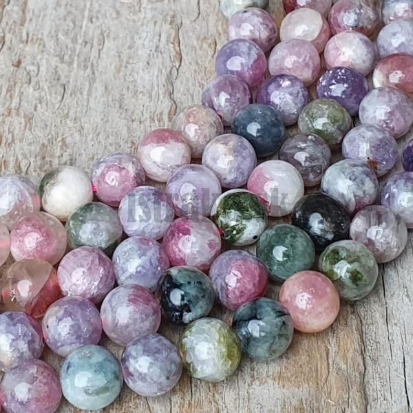 Turmaln mix farieb korlky 6mm polnra