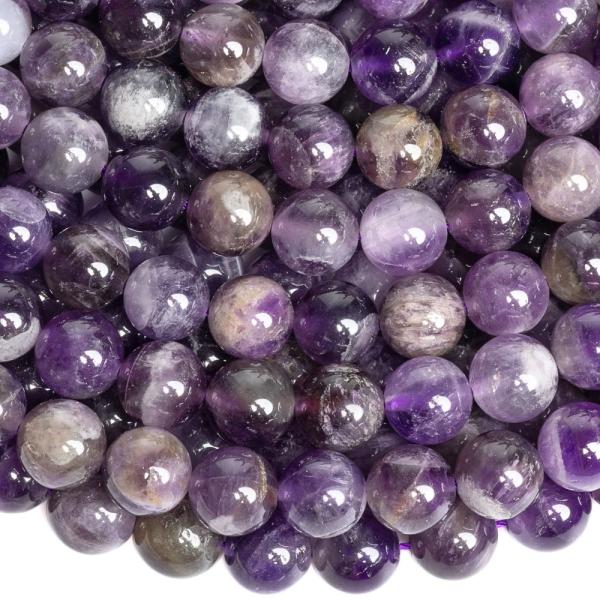 Ametyst fialovohned� kor�lky 8,5 mm �n�ra
