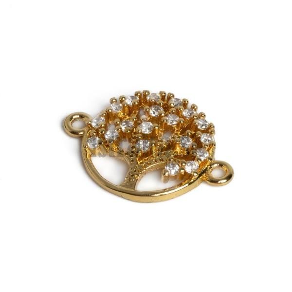 Strom ivota medzikus zlat s bielymi zirknmi