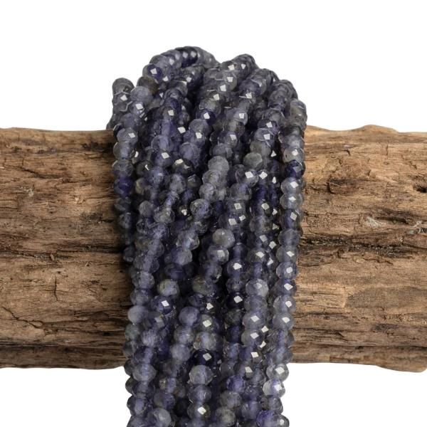 Iolit korlky 3x2mm rondelky brsen nra