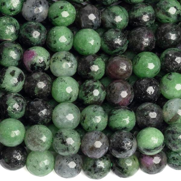 Rub�n v zoisite kor�lky 8mm br�sen� pol�n�ra