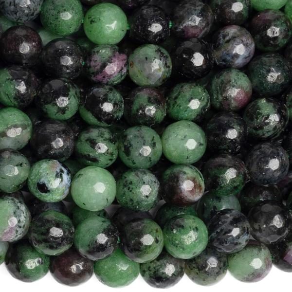 Rub�n v zoisite kor�lky 8mm br�sen� pol�n�ra